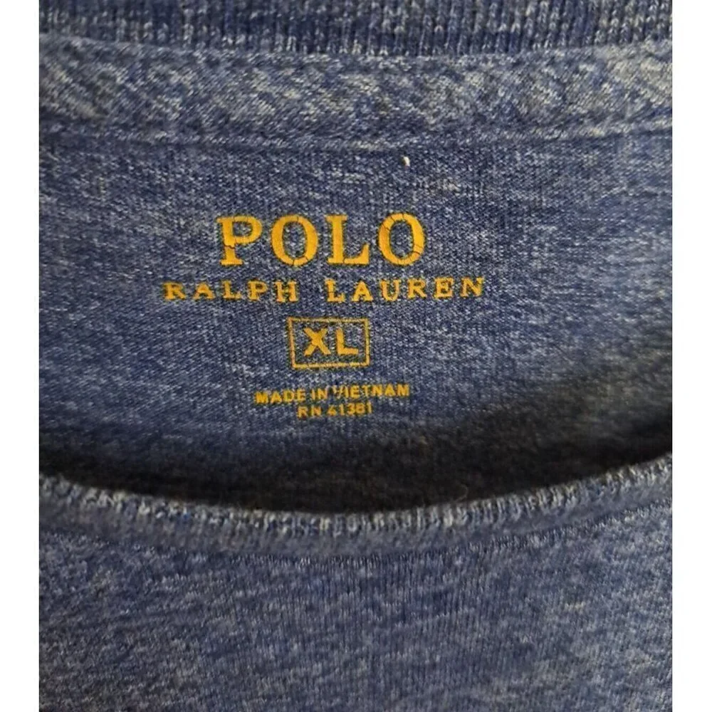 Polo Ralph Lauren Men's XL Blue Heathered Short Sleeve T-Shirt